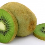 Fresh green tropical kiwi fruit